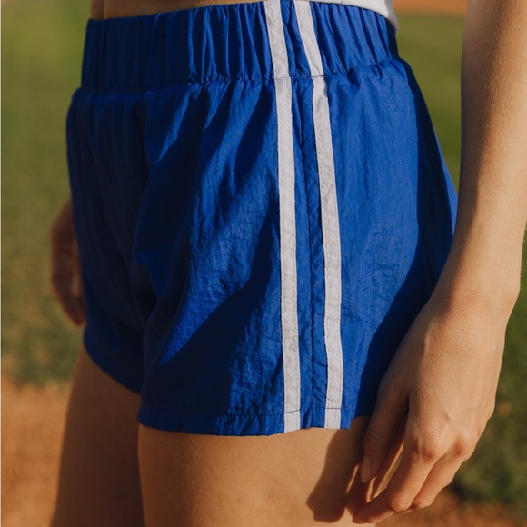 DAILY DRILLS Super Bounce Shorts with Stripes!!! COBALT (XS) - Picture 3 of 6